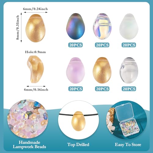 Teardrop glas Charm kralen kristal kralen voor sieraden maken 4