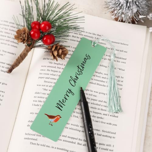 6Stuks Papier Bladwijzers Kerstmis Ontwerp Boek Marker Vintage Book Mark met Tassels voor mannen Vrouwen Boek Lovers Stationery Bookish Reading Supply 3