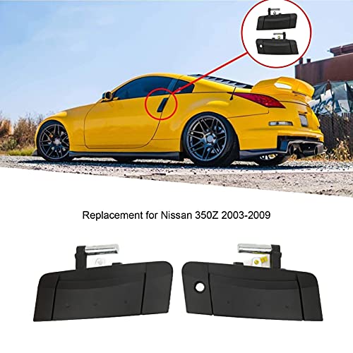 auto deurkruk, 2 st Deurkruk Exterieur Exterieur Zwarte deurkruk 80607-CD00B Zwart Vervanging voor 350Z 2003-2009 3