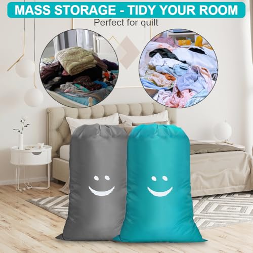 Reis Waszak, Waterdichte Reis Waszak Vuile Wasserij Grote Capaciteit Bag Reis Wasserij Container 61 x 91 cm Blauw + Grijs 4