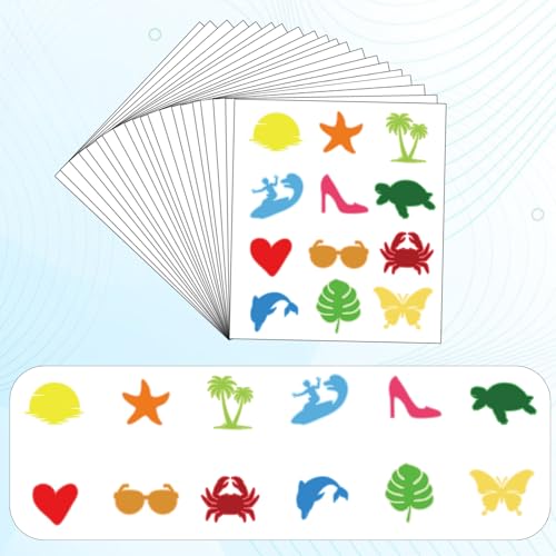 240 stuks Zelfklevende Stickers voor Tanning, 12 stijlen Zelfklevende Stickers met Har Star Butterfly en Bow Pattern Outdoor Stickers Zonnebaden Lichaam Stickers voor meisjes Zomer 3