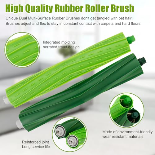 15 st Vervanging voor Roomba Combo I5, I5+, J5, J5+ Stofzuigeronderdelen, 2 hoofdborstels, 4 zijborstels, 4 Hepa filters, 4 mopdoek, 1 schoonmaakborstel 3