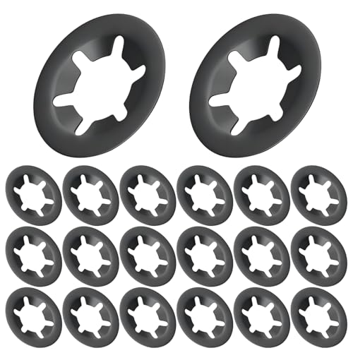 20 st. Starlock sluitringen, 4mm binnendiameter, 12mm buitendiameter, sluitringen, klemschijfring