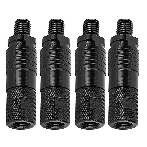 Fishing Rod Pod Connector Quick Release Adapter, eenvoudige installatie Bijtindicatoren op Bench Sticks voor het vissen, 4 stuks set met 2 kleuren beschikbaar 3