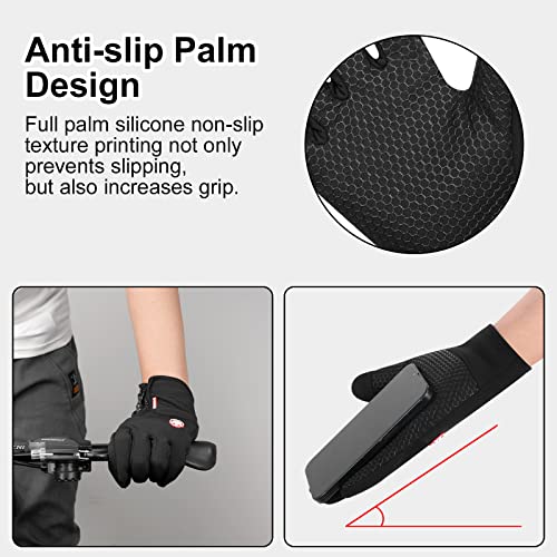 Fietshandschoenen, Running Handschoenen, Winterthermale handschoenen, Touchscreen, Non-Slip, Waterdicht, Windbestendig, Warm Lining, Unisex Handschoenen voor Skiën, Fietsen, Klimmen 5