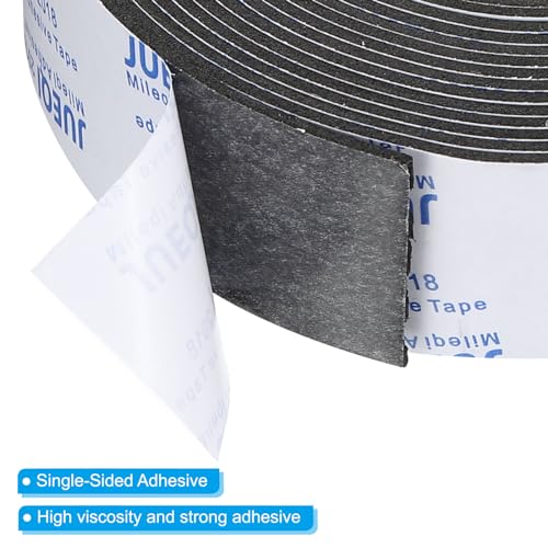 5 m schuim afdichting tape, 40 mm breed, 2 mm dik, een kant voor meubels, deuren, eenzijdig voor raambuis isolatie, zwart 4
