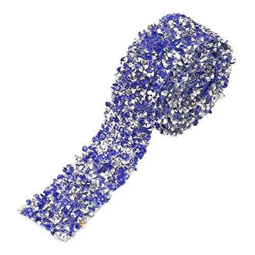 1yard 30mm Diamond Ribbon Wrap Roll Sparkle Crystal Rhinestone Ribbon Decoratie Kan gebruikt worden voor DIY decoratie activiteiten (Navy)