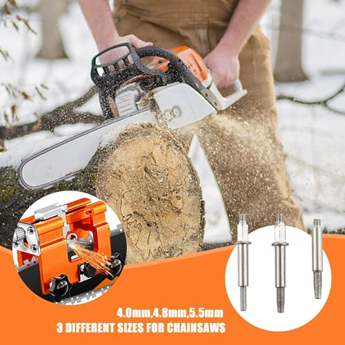 Chain Saw Sharpener, Diamond Sharpener, Chainsaw Sharpener voor Kettingzaag, Cranksaw, voor Houthakkers en Tuiniers (Pack van 12) 5