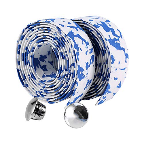 Kleurrijke fiets handvat Band Non-slip Fiets Road Bike Onderdelen Racing Handvat Bar Strap 2 staafpluggen