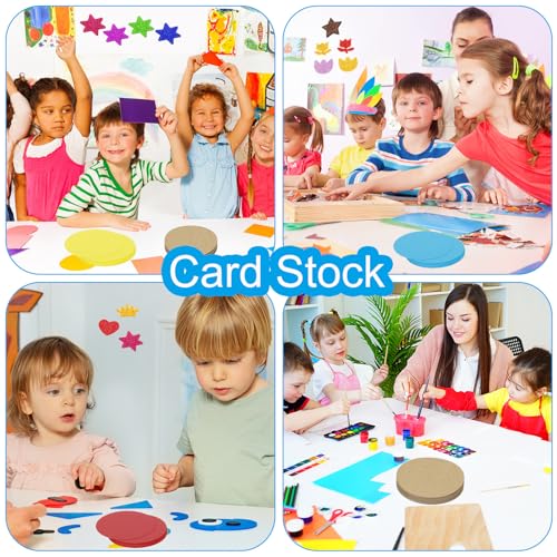 5 Inch Circle Card Stock, 50st Ronde Vorm Cutouts Papier Dikke Karton Coaster voor DIY Craft Projecten Klaslokaal Bulletin Board Decor, Geel 5