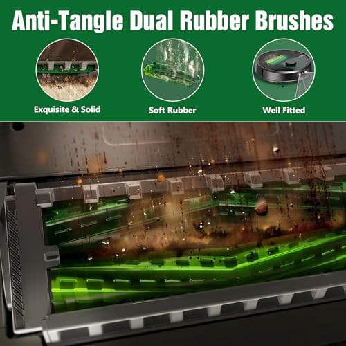 17 stuks accessoires set voor iRobot roomba max 705 vac/Plus 504 Vac Stofzuiger, Vervangingsdelen met 6 stofzakken, 4 filters, 4 zijborstels, 2 hoofdborstels, 1 reinigingsgereedschap 3