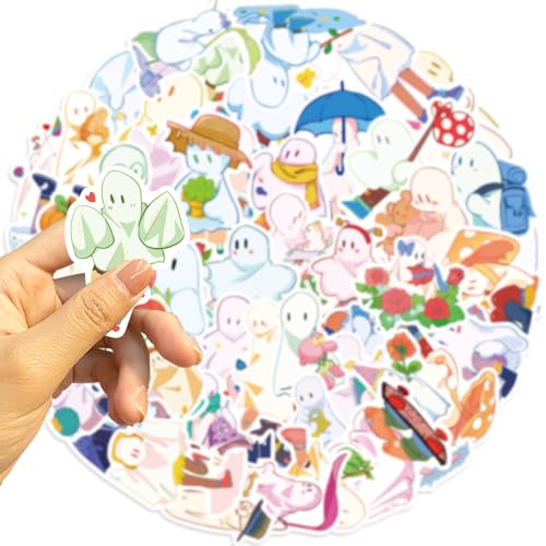 Halloween Ghost Sticker set Stickers jeugd volwassenen 50 stuks schattige geest waterdichte Vinyl Stickers Automotor Fiets Skateboard Snowboard Bagage Laptop Kofferhelm