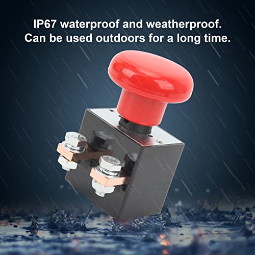 Noodstopschakelaar IP67 Waterdicht 220‐250A 12‐220V 50mm Montagegat voor voertuigen Heftrucks 3