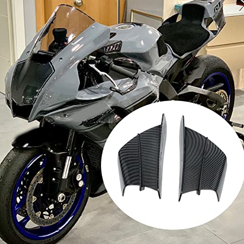 1 Paar Universeel Motorfiets Windvleugel, Glanzende Carbon Fiber stijl zij Fairings Winglets Motorfiets Aerodynamische Winglets Set