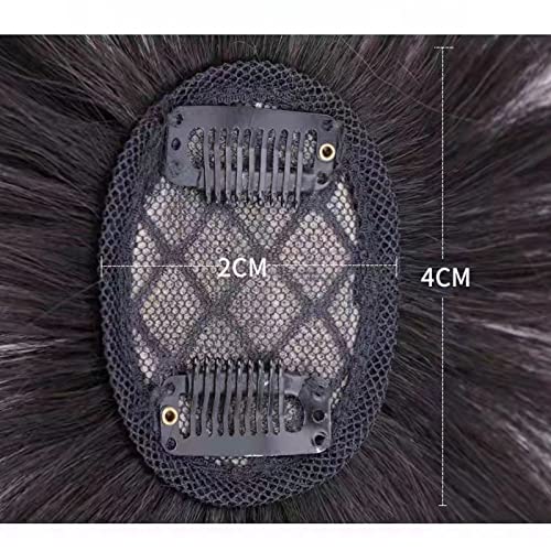 Haar Toppers voor het dunner haar Vrouwen, Mini Fringe haarstuk Rechte Clip in voorhoofd Topper Franse Bang pruik ronde 3D Toppers Haarstukken Clip in toppers Synthetisch 3