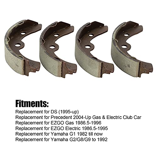 4 st. Remschoenen, remschoenen voor Club autoremschoenen 23364G1 Vervanging voor EZGO Electric 1986.5-1995 4