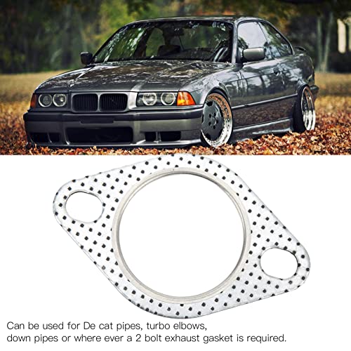 2 inch uitlaatafdichting, 2 gaten flensafdichting van stalen uitlaatspruitstuk valpijp verzamelaar universele voor binnendiameter 2"/51mm uitlaatgasbuis/turb voertuig