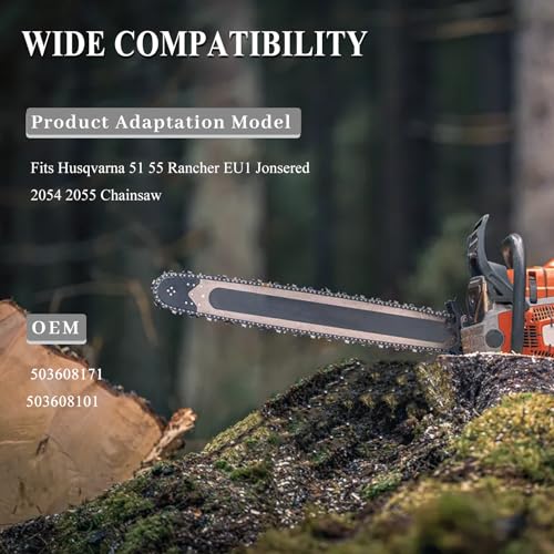 Piston 46mm Ring-pin brandstoffilter naaldbeer set voor Husqvarna 51 55 Rancher EU1 Jonsered 2054 2055 Toebehoren 3