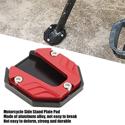 Motorfiets Side Stand Plate Pad Hoge sterkte Kick C Ressie VerenMotorfiets Foot Side Stand Support Plate Motorcycle Extender Foot Side Stand (Rode) 5