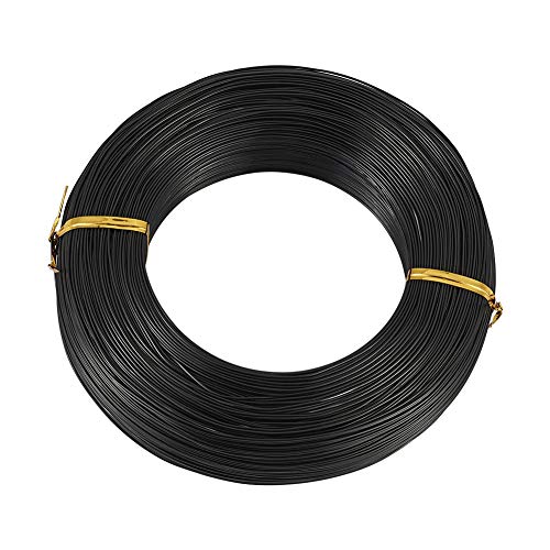 Aluminium Wire 20 Gauge Flexibele Metaal Craft Wire voor DIY handmatige kunst sieraden maken (zwart)