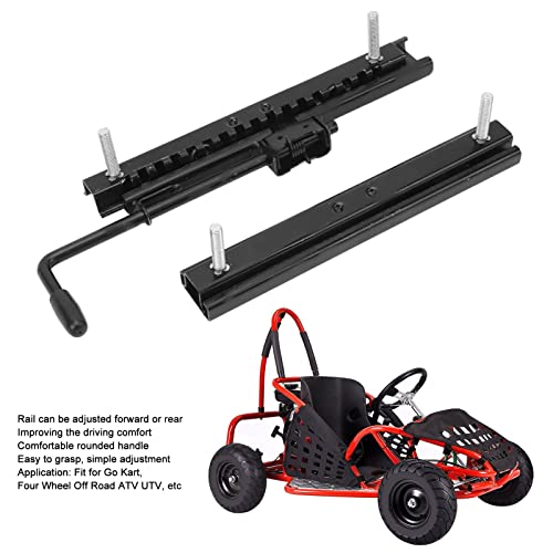 Zitschuif Rails, 2PCS Slider Track Sterke sterkte verstelbaar schuifbaar Geschikt voor Go Kart Four Wheel Off Road ATV UTV