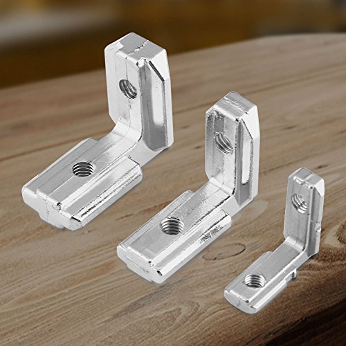 10 stuks T Munt Ondersteuning Heavy Duty L-Forme en Aluminium Profilé Intérieur Coin ondersteunt Conneteur en Acier au Carbone Ondersteunt Renfort Brace(EU 4040) 5