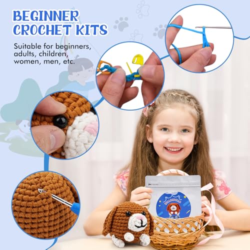Beginner Bella haak Kit Complete Amigurumi Starter set met stap-voor-stap Video Tutorials Gift