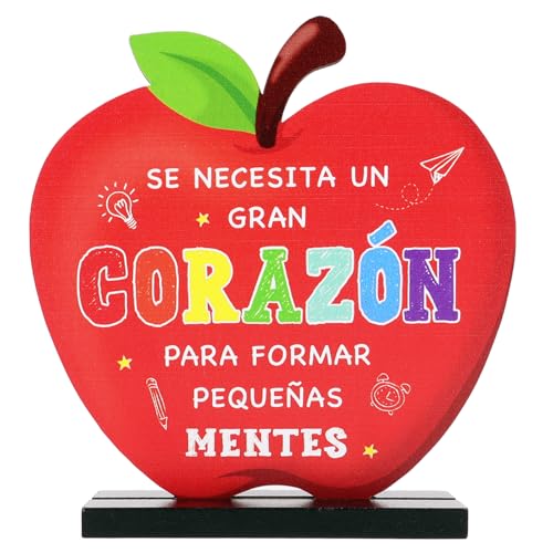 Geschenk voor schoolleraar eind van het jaar in het Spaans, dank u meesteres cadeau leraar kleuterschool einde van het jaar dank geschenk voor meesteres Kerstmis