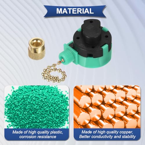 Verpakking van 6 Ventilator Pull-Chain Switch Plafond Ventilator Switch 3 Speed 4 Wire AC 3A 250V 6A 125V voor Zing-Ear ZE-268S6 Vervangend plafondventilatorlicht 3