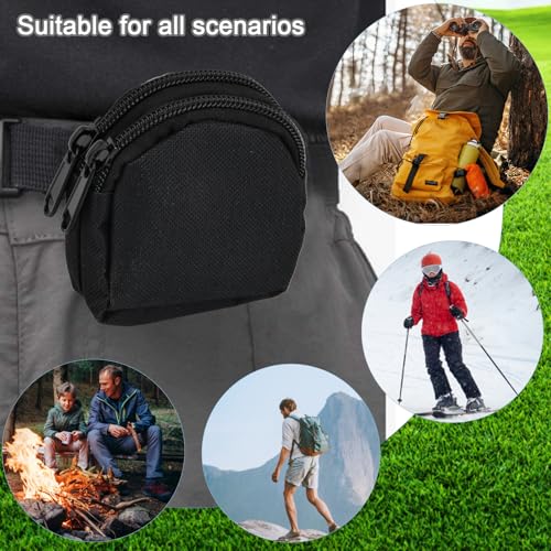 Premium Tactical Waist Bag, Duurzame Fanny Pack met Mini Wallet en Key Pouch, Zwarte kleine portemonnee, Ideaal voor buiten activiteiten voor mannen, zwart, MOLLLE, zwart, MOLLLE 4