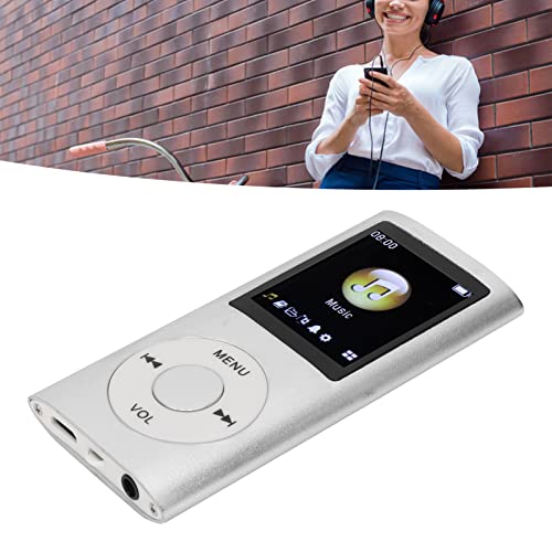 MP3-speler MP3-speler aluminiumlegering MP3-speler stijlvol verliesloos multifunctioneel geluid Slim 1.8" LCD-scherm Portable MP3-muziekspeler (zilver) 5