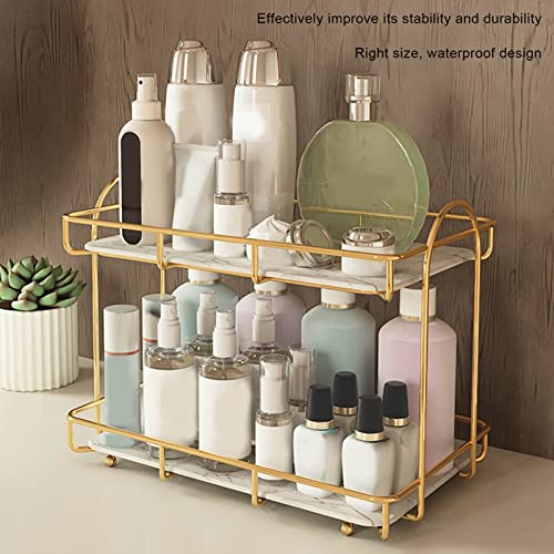 2 Tier Cosmetic Storage Shelf Grote capaciteit kast Cupboard Organizer opslagrek, Wire Organizer voor ladekast Badkamer keuken slaapkamer 3