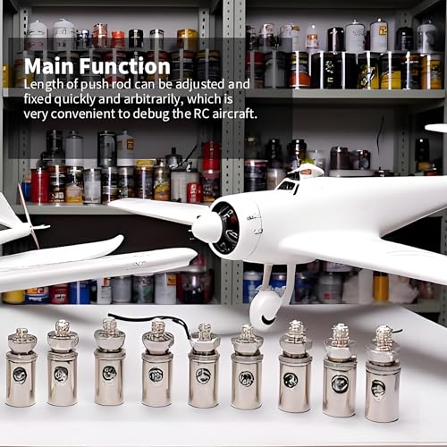 10Pcs RC Roestvrij stalen duwstang connector, RC vliegtuig duwstang stoppen Voor 1,8 mm/1.9mm/2mm 10/mm Staaldraad 5