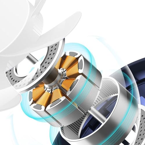 USB Bureauventilator Mini Bureaublad Ventilator Tafelkoeling Ventilator Portable Rotatable Design 5 Bladen en Silent Motor voor thuis kantoor Auto Indoor Outdoor (Donkerblauw) 5