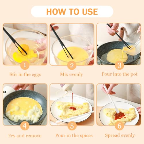 10Stuks Kleine Whisk 2 in 1 Mini Whisk Multifunctionele Siliconen Herbruikbare Mini Suiker Lepel Handleiding Kleine Menggereedschappen Set voor koken Mengen Beating Ingrediënten Mengen Sausen 5