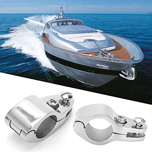 2Pack Boot Bimini Top 1inch Hinged Jaw Slide Rail Mount, Boot Top Jaw Slide/Top Cap Yacht past op externe Eye End Heavy Duty Boot Hardware(20mm) 5