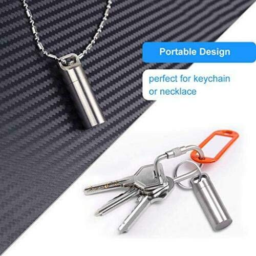Waterdichte pil Box 1Stuks kleine zak pil pil container metaal draagbare reis pil houder voor sleutelhanger pil Fob zilver klein 4