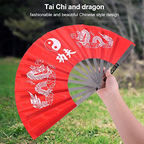 Tai-chi fan, Chinese Kung Fu Fan Martial Opvouwbaar Dans Ventilator Roestvrij staal Chinese stijl Kung Fu apparatuur 5