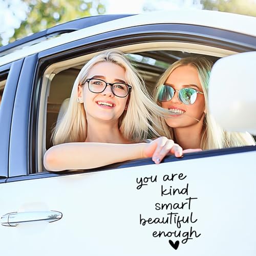 3 st Spiegel Stickers, Inspirational Quote Spiegel Sticker Spiegel Stickers Zelf-Adhesive Meisjes Badkamer decoratie Sticker positieve citaten Stickers Motivational Sentence Stickers Waterproof 4