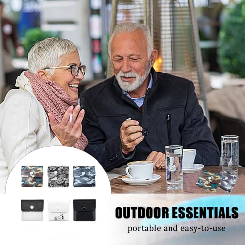 6 Stuks Zak Asbakken, EVA Vuurbestendig Herbruikbare Asbak Pouch, Odorless Asbak, Draagbare Sigaretten Asbak, Compacte Geur Proof Zak, Cat Nest Tray voor Roker, Outdoor, Reizen, Huis (6 Styles) 3