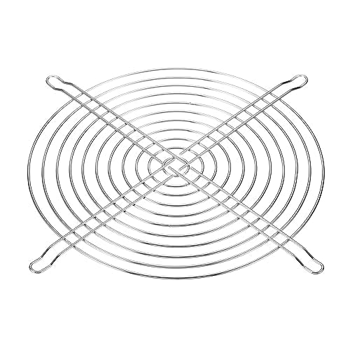 200mm Fan Finger Grill, 304 Roestvrij stalen Grill Beschermer Ventilator Beschermhoes voor 20x20mm Ventilatoren voor apparatuur Computer DIY, Zilver 3