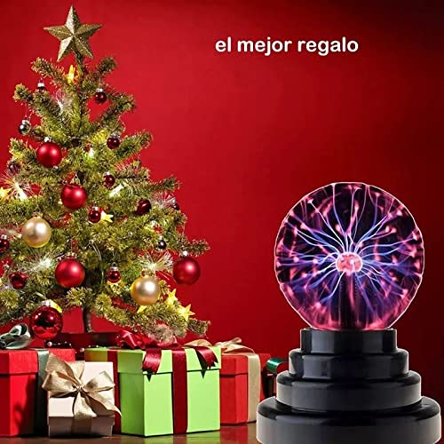 Plasma Ball Lamp 3 inch Touch gevoelige novelty nevel bol bol Globe, USB en batterij aangedreven magische orb speelgoed cadeau voor kinderen, mannen en vrouwen voor verjaardag, kerstmis, feestvieringen 5