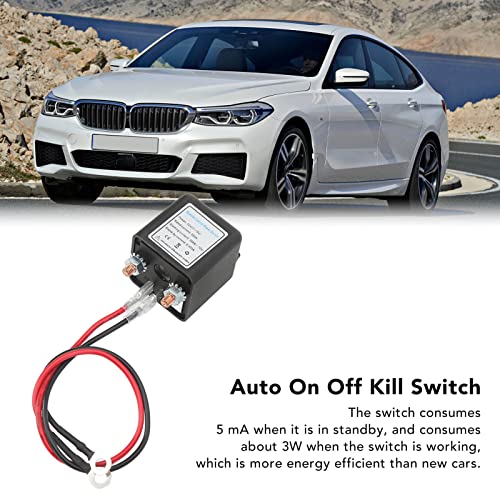 Auto Batterij Scheidingsschakelaar, 200A 12V Power Interruptionon Dead Man's Switch Auto Batterij afstandsbediening Switch met 2 Draadloze Remote Relay Fobs voor (12V200A) 4