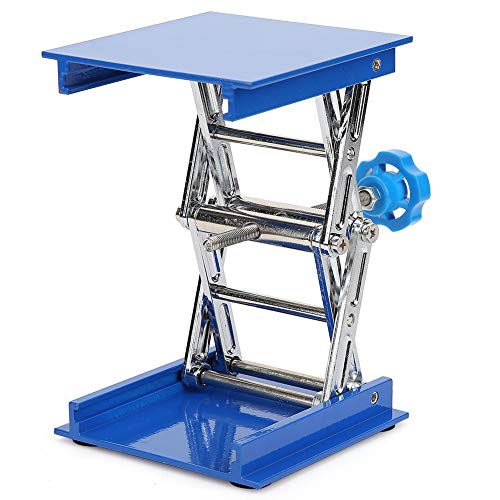Tabellen Élévatrices de Laboratoire, Support de Plate-forme de Levage en aluminium pour labouratoire Bleu Plaqué Support de Levage de Laboratoire 100 x 100 x 40 mm (100 x 100 x 40 mm)