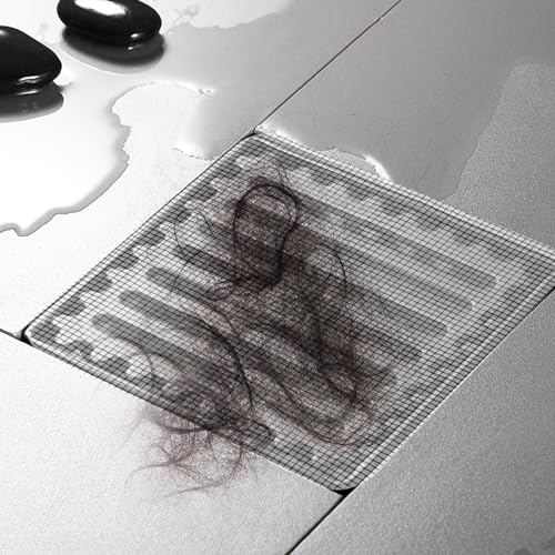30 st. Afvoerhaarvanger wegwerpbaar Zelfklevende Drain Haardouche Drain Mesh Stickers Badkamer Haarvanger Hoes voor Badkuip Keuken Roze Menselijk Huisdier Haar (10 x 10 cm) 3