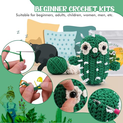 Zoe haak set voor beginners Complete Amigurumi starter set met video tutorials voor kinderen en volwassenen 5