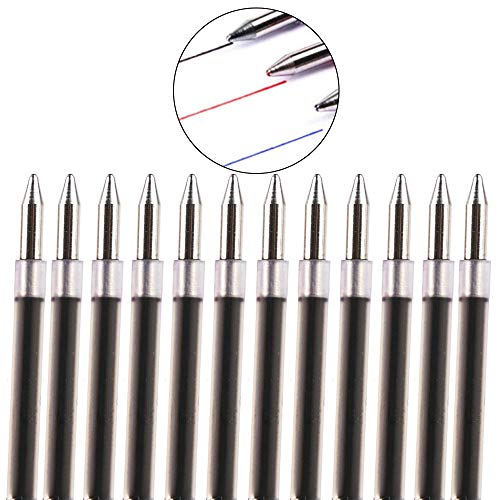 0,7mm Medium Point Pen Refill 12Stuks Metaal Balpunt Pen hervult vervanging Inkt op basis van olie Comfortabel glad schrijven 4