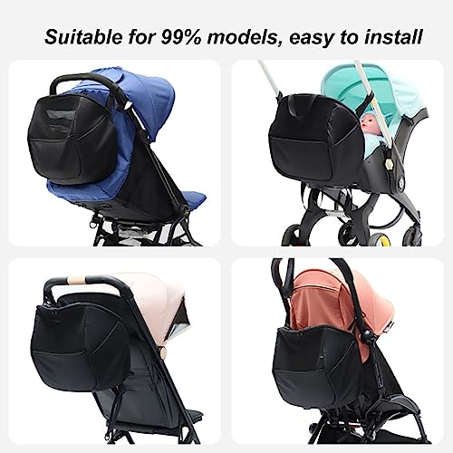 Baby kinder kinderwagen tas, multifunctionele divider, grote capaciteit kinderwagen opslagzak, Oxford Stof kinderwagen opslagzak, hangen voor mam 4