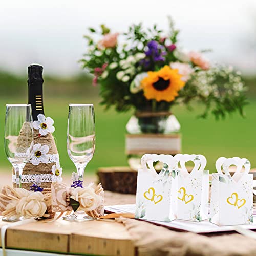 100 dozen voor snoep, bruiloft, gast geschenken, karton dozen met hart, geschenk voor feest, bruiloft, verjaardag, communie, doop 5