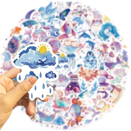 Sterrenhemel stickers voor jongeren en volwassenen, 50 stuks, Starry Sky vinyl stickerset, auto, motorfiets, fiets, skateboard, snowboard, bagage, laptop, koffer, helm, motorfiets, computer 4